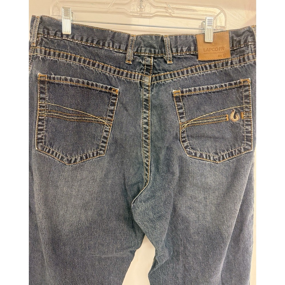 LAPCO FR Flame Resistant 38x29 CAT 2 Jeans low Rise Bootcut P-INDM10 Blue Wash